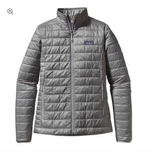 Patagonia Nano Puff Puffer‎ Jacket Gray Womens Size XS